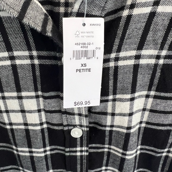 NEW Gap petite plaid mini dress - Picture 7 of 7